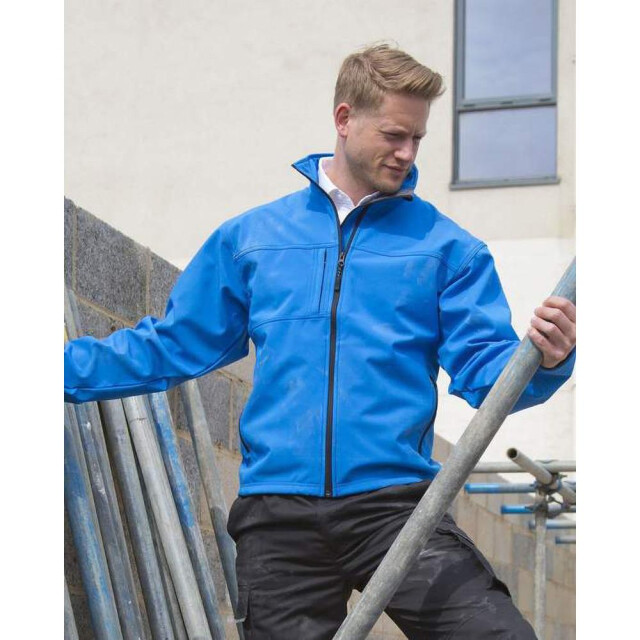 Result Heren softshell premium 3 layer performance jacket (waterdicht, winddicht & ademend) UTFK571_azureblue large