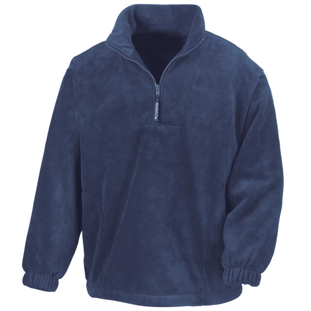 Result Ongevoerde actieve 1/4 rits anti-pilling fleece top UTFK579_navyblue large