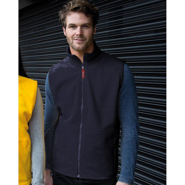 Result Heren actief anti pilling fleece bodywarmer jasje UTFK582_navyblue large