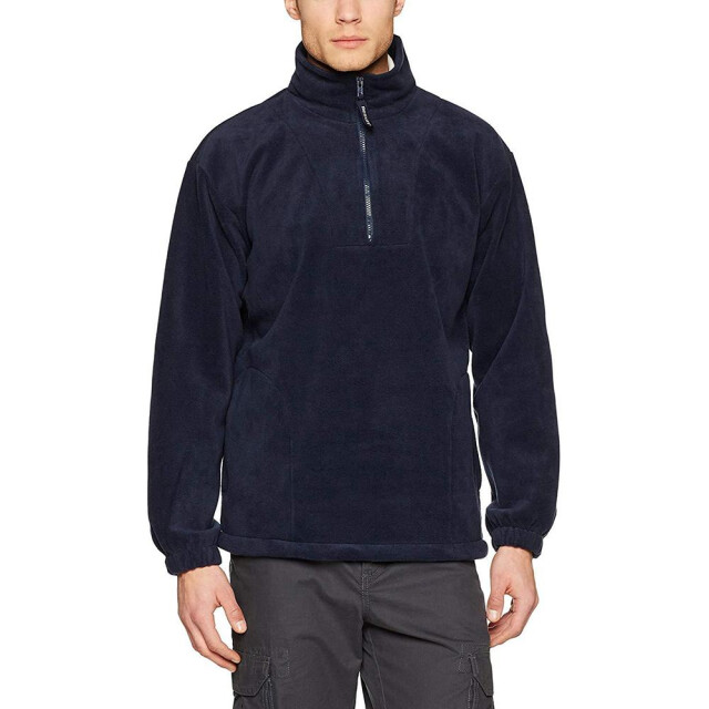 Result Ongevoerde actieve 1/4 rits anti-pilling fleece top UTFK579_navyblue large