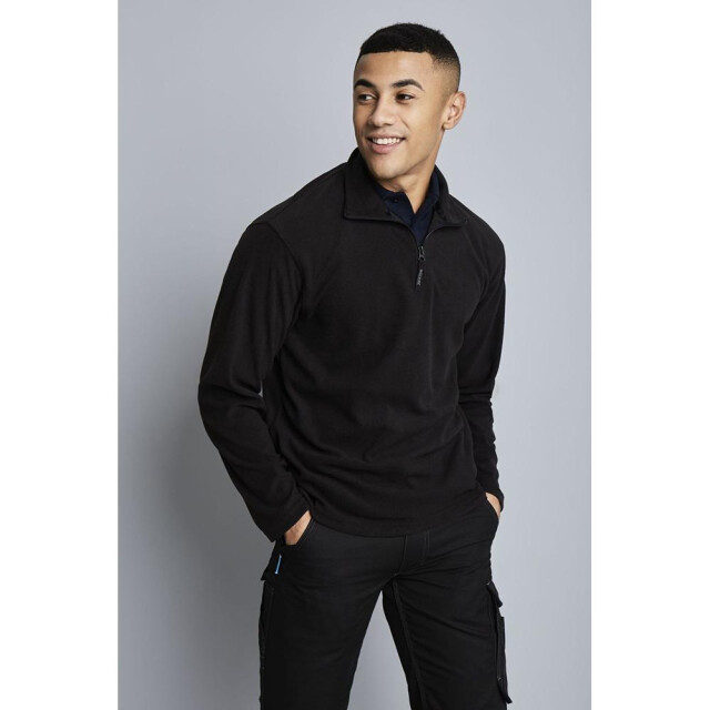 Regatta Heren micro zip neck fleece top (170 gsm) UTFK548_black large