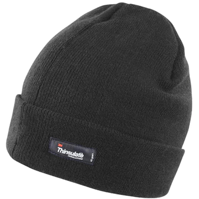 Result Woolly thermal ski/winter hat met 3m thinsulate isolatie UTFK673_charcoal large