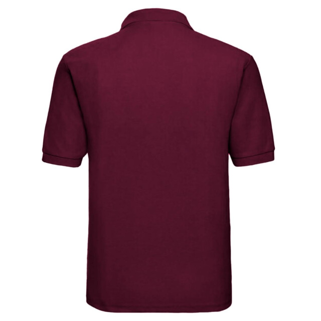 Jerzees Colours Russell mens klassiek poloshirt met korte mouwen van katoen UTFK701_burgundy large