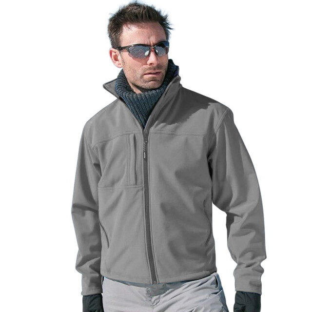 Result Heren softshell premium 3 layer performance jacket (waterdicht, winddicht & ademend) UTFK571_grey large