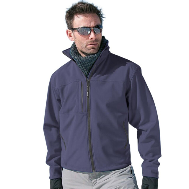 Result Heren softshell premium 3 layer performance jacket (waterdicht, winddicht & ademend) UTFK571_navyblue large