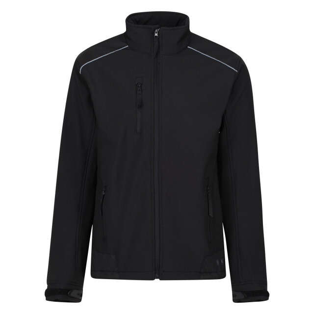 Regatta Heren zandstorm werkkleding softshell jasje UTFK540_blackblack large
