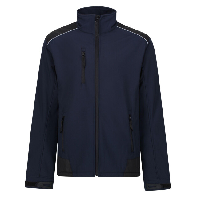 Regatta Heren zandstorm werkkleding softshell jasje UTFK540_navyblack large