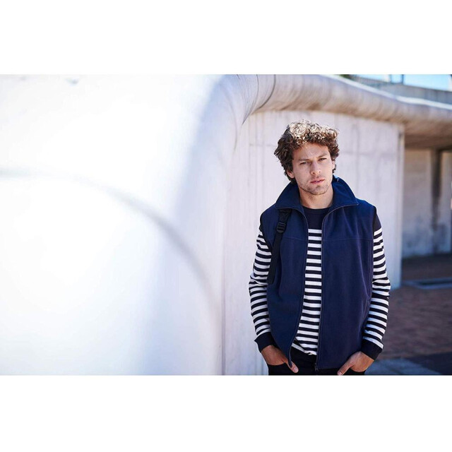 Regatta Haber ii full-zip bodywarmer fleece anti-pill jacket (250 gsm) UTFK542_darknavy large