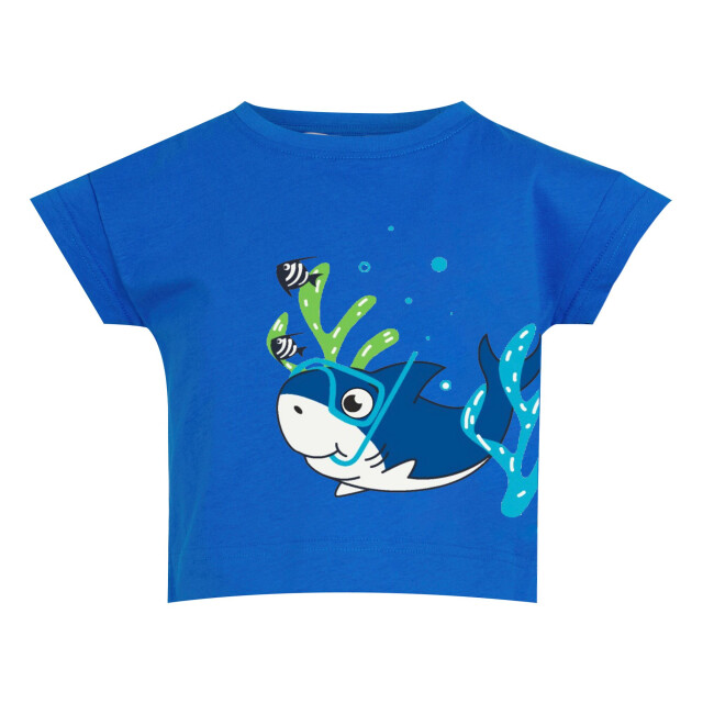 Regatta Kinderen/kinderen bubbels de haai t-shirt UTRG10341_hawaiianblue large