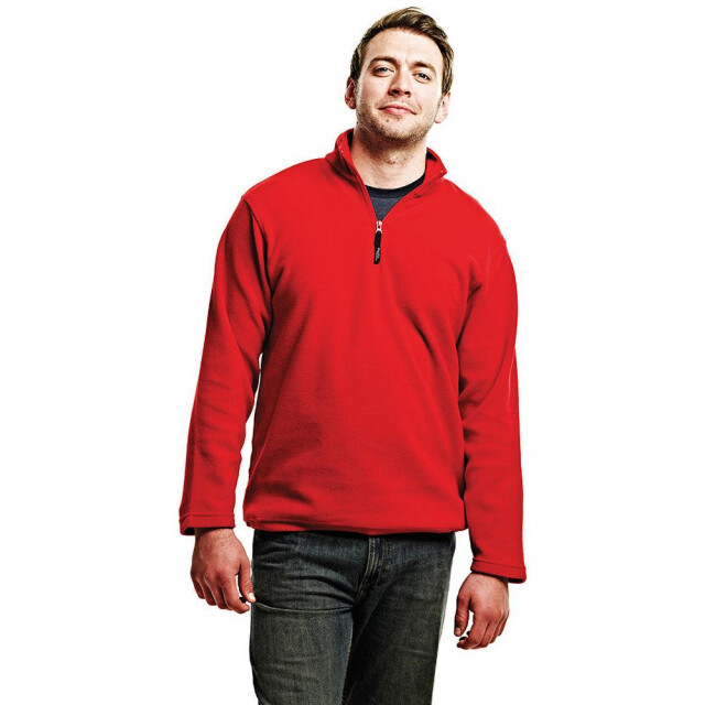 Regatta Heren micro zip neck fleece top (170 gsm) UTFK548_classicred large