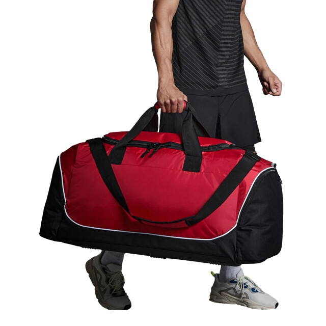 Quadra Teamkleding jumbo kit duffelzak 110 liter UTFK525_classicredblackwhite large