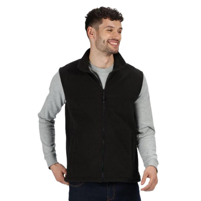 Regatta Haber ii full-zip bodywarmer fleece anti-pill jacket (250 gsm) UTFK542_black large