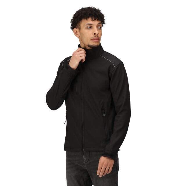 Regatta Heren zandstorm werkkleding softshell jasje UTFK540_blackblack large