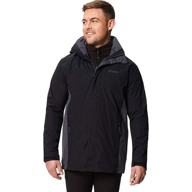 Regatta Verdediger iii 3-in-1 waterdicht winddicht jasje / prestatiejasje UTFK530_blacksealgrey large