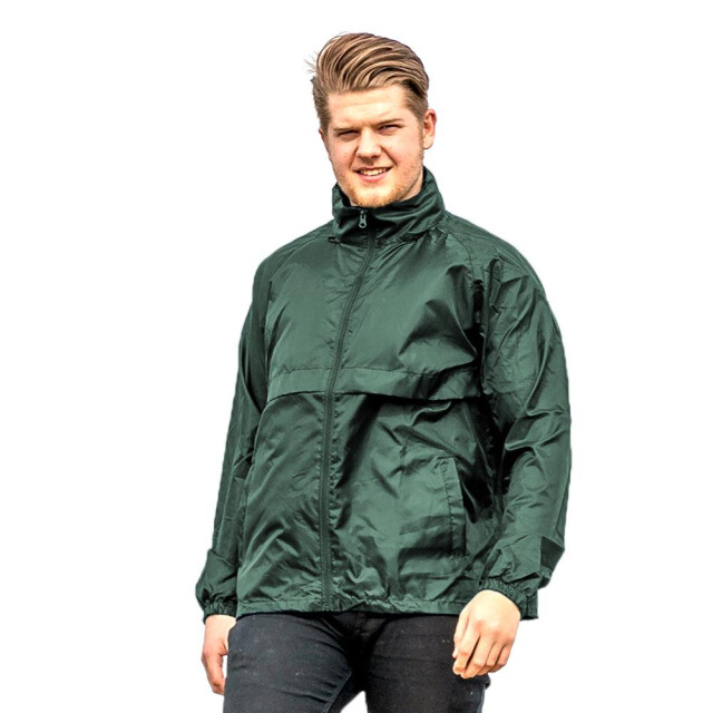 Result Heren core adult windcheater waterafstotend windproof jasje UTFK596_bottlegreen large