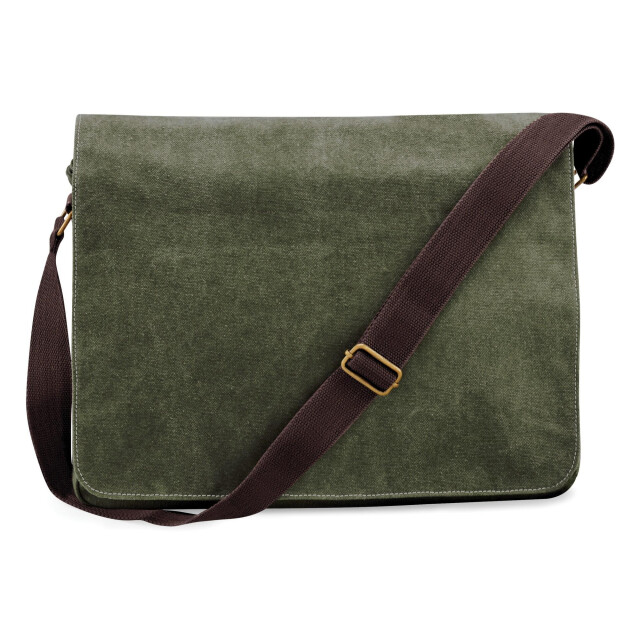 Quadra Vintage canvas zak voor verzending 14 liter UTFK494_vintagemilitarygreen large