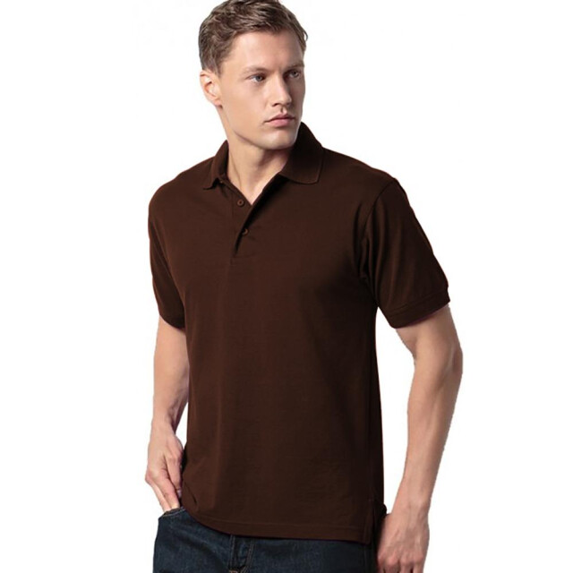 Kustom Kit Heren klassic superwash poloshirt met korte mouwen UTFK441_chocolate large