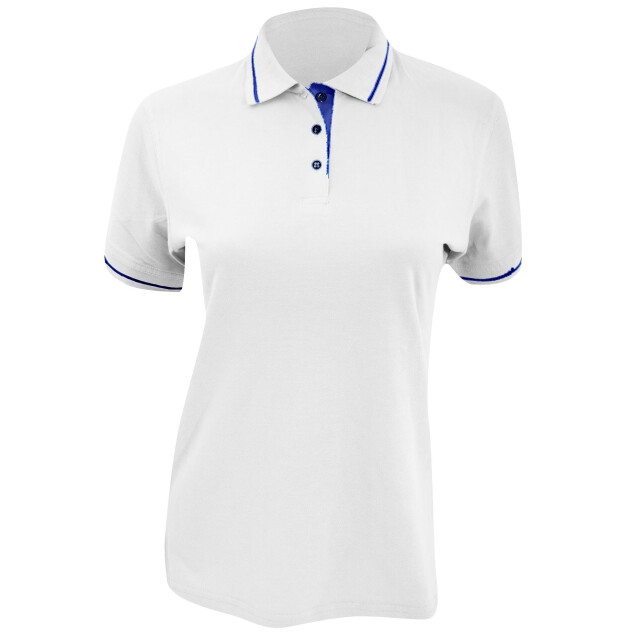Kustom Kit Dames st. mellion poloshirt met korte mouwen UTFK455_whitenavy large