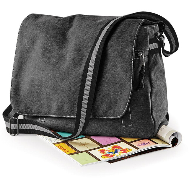 Quadra Vintage canvas zak voor verzending 14 liter UTFK494_vintageblack large