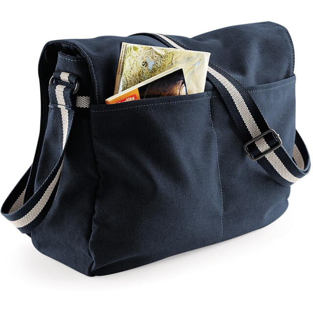 Quadra Vintage canvas zak voor verzending 14 liter UTFK494_vintageoxfordnavy large