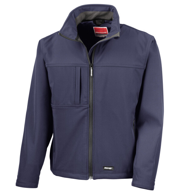Result Heren softshell premium 3 layer performance jacket (waterdicht, winddicht & ademend) UTFK571_navyblue large
