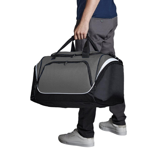 Quadra Pro team holdall / duffle bag (55 liter) UTFK519_graphiteblackwhite large
