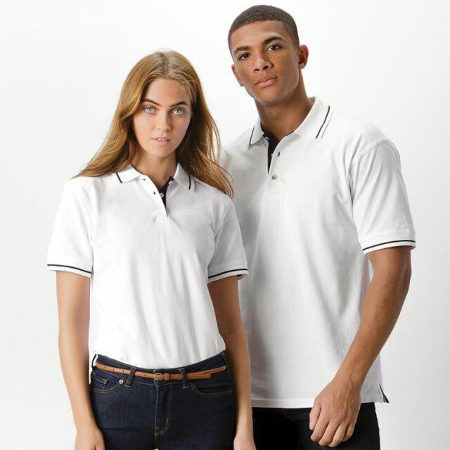 Kustom Kit Dames st. mellion poloshirt met korte mouwen UTFK455_whitenavy large