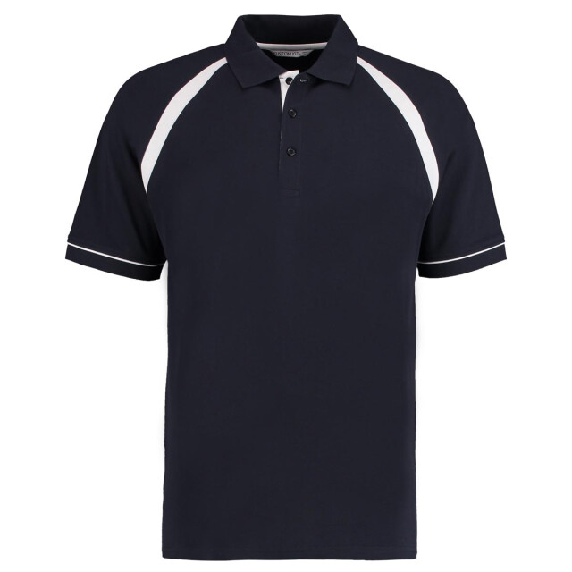 Kustom Kit Eiken heuvel heren poloshirt met korte mouwen UTFK450_navywhite large