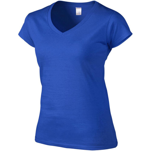 Gildan Dames zachte stijl korte mouw v-hals t-shirt UTFK400_royal large