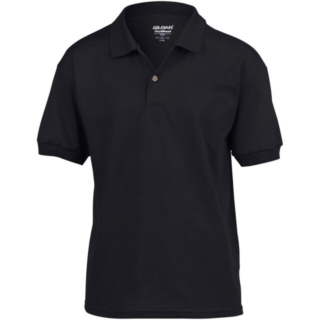 Gildan Dryblend childrens unisex jersey polo shirt UTFK402_black large