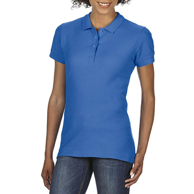Gildan Softstyle dames korte mouwen dubbel pique-pique poloshirt UTFK397_royal large