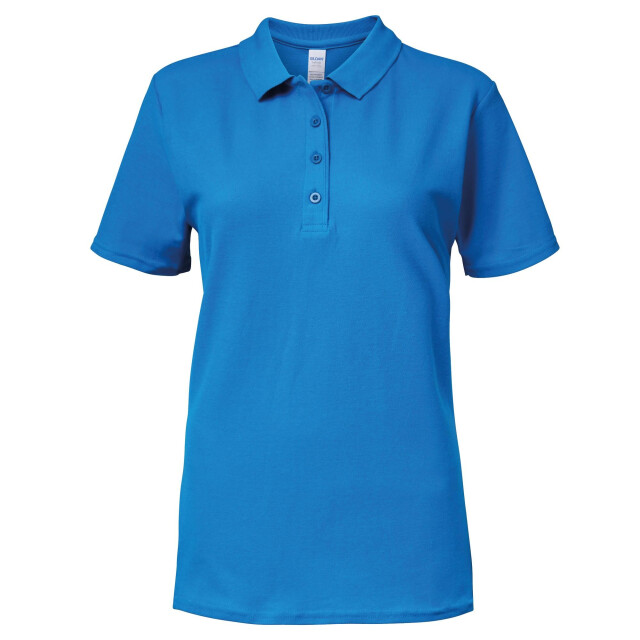 Gildan Softstyle dames korte mouwen dubbel pique-pique poloshirt UTFK397_sapphire large