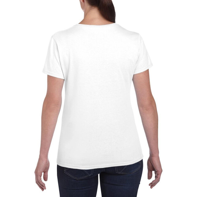 Gildan Dames zware katoenen missy fit korte mouwen t-shirt UTFK393_white large