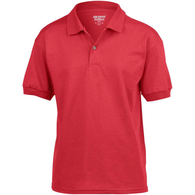 Gildan Dryblend childrens unisex jersey polo shirt UTFK402_red large