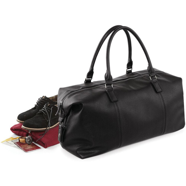 Quadra Nuhude faux leather weekender holdall-tas UTFK509_black large