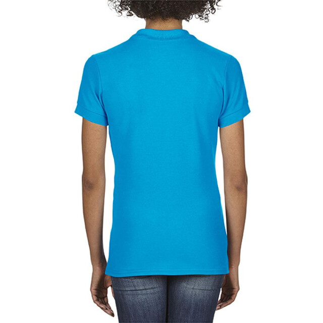 Gildan Softstyle dames korte mouwen dubbel pique-pique poloshirt UTFK397_sapphire large