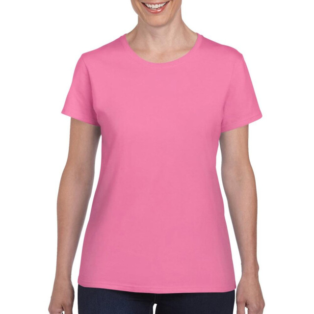 Gildan Dames zware katoenen missy fit korte mouwen t-shirt UTFK393_azalea large
