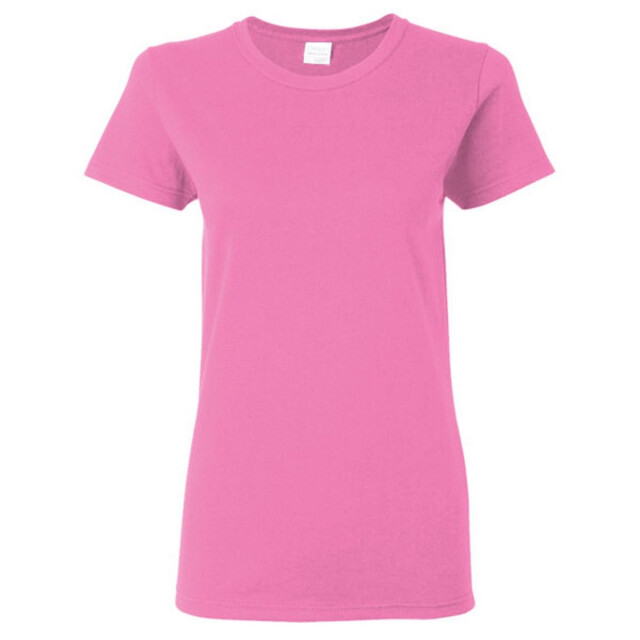 Gildan Dames zware katoenen missy fit korte mouwen t-shirt UTFK393_azalea large