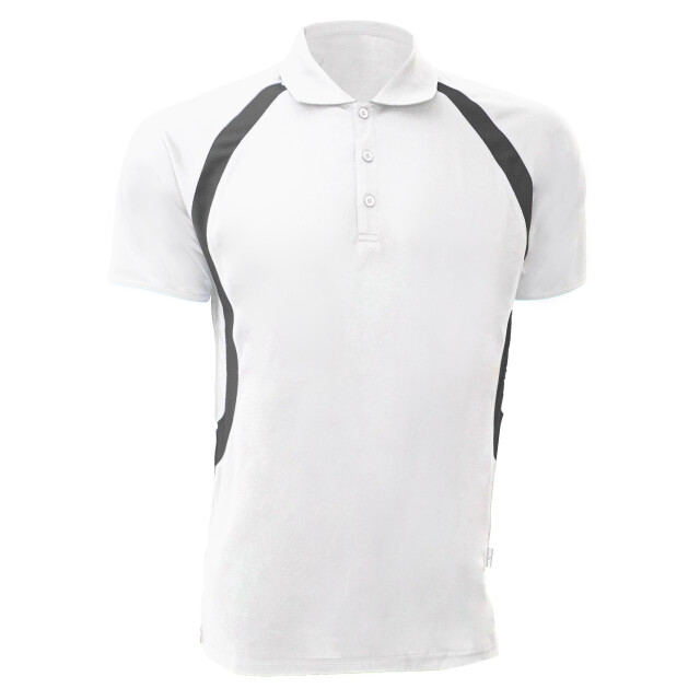 Gamegear ® heren cooltex® riviera polo shirt / herensportkleding UTFK380_whitegrey large