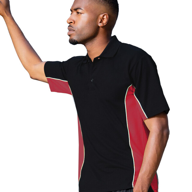 Gamegear ® heren track pique polo top met korte mouwen UTFK373_navyredwhite large