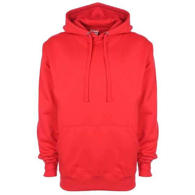 FDM Unisex plain original hooded sweatshirt / hoodie (300 gsm) UTFK367_firered large