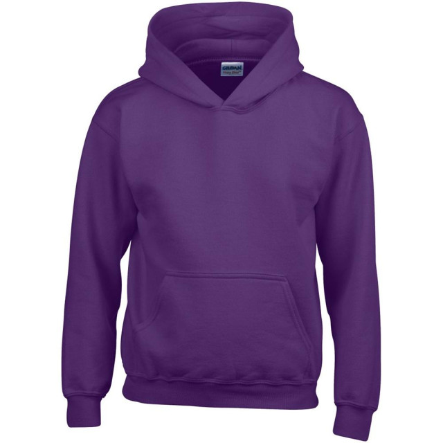 Gildan Zware blend childrens unisex hooded sweatshirt top / hoodie UTFK388_purple large