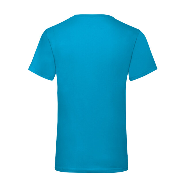 Fruit of the Loom Heren valueweight v neck t-shirt UTFK3313_azureblue large