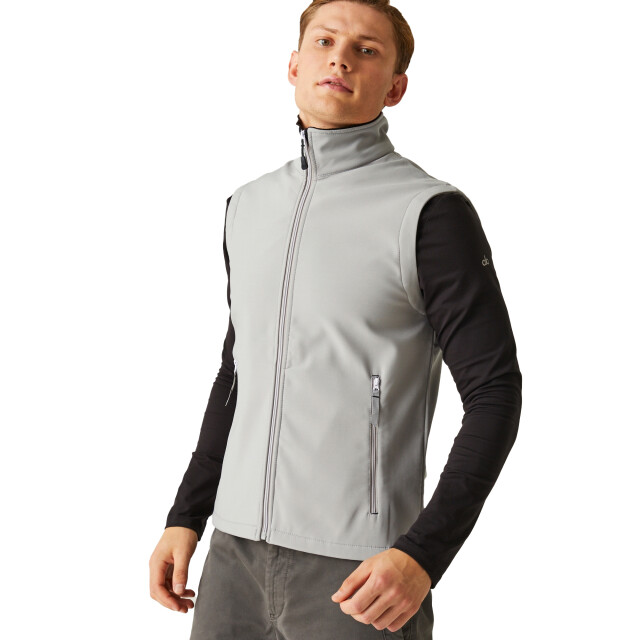 Regatta Heren ascender 2-laags softshell bodywarmer UTFK3327_blackmineralgrey large