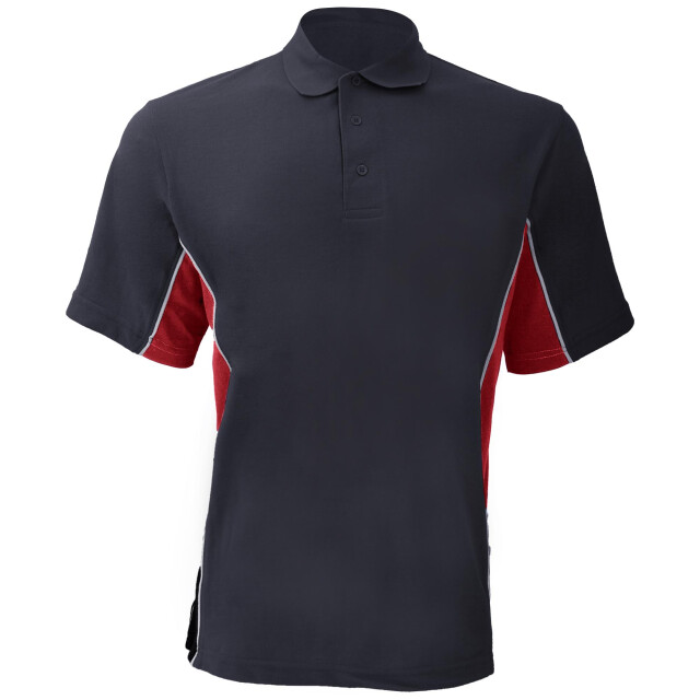 Gamegear ® heren track pique polo top met korte mouwen UTFK373_navyredwhite large
