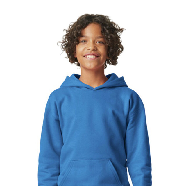 Gildan Kinder/kids softstyle plain fleece midweight hoodie UTFK3332_royalblue large