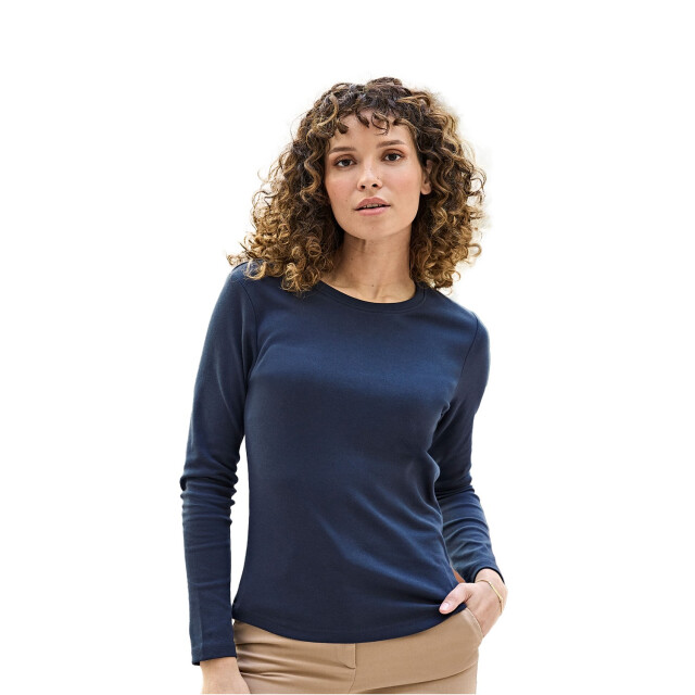 Tee Jays Dames interlock t-shirt met lange mouwen UTFK3305_navy large