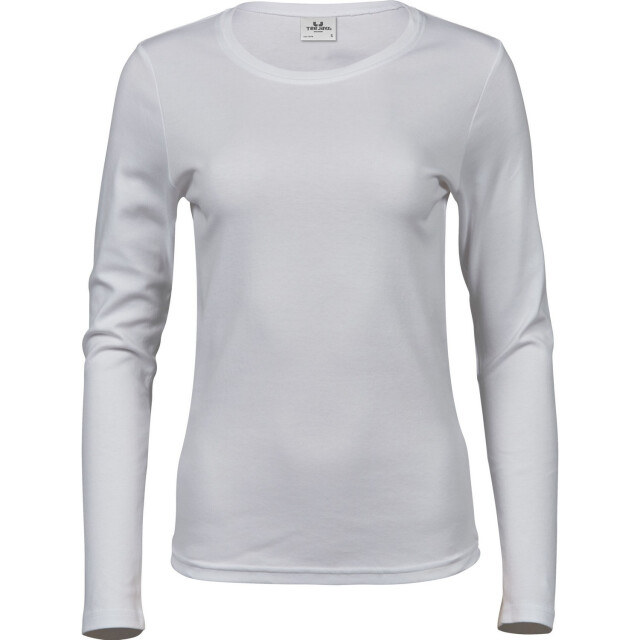 Tee Jays Dames interlock t-shirt met lange mouwen UTFK3305_white large