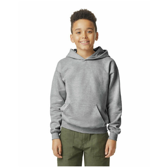 Gildan Kinder/kids softstyle midweight fleece hoodie UTFK3331_sportsgrey large