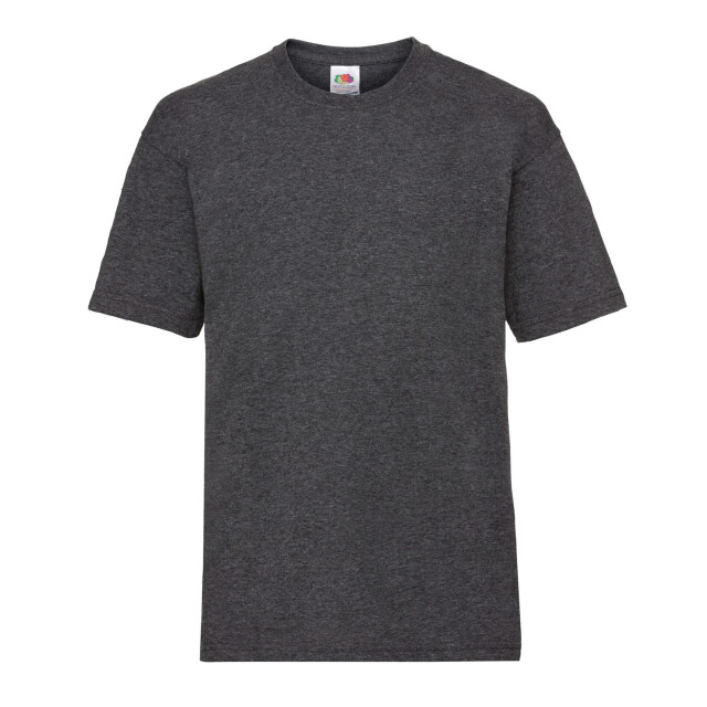 Fruit of the Loom Kinder/kids waardevol t-shirt UTFK3300_darkheathergrey large